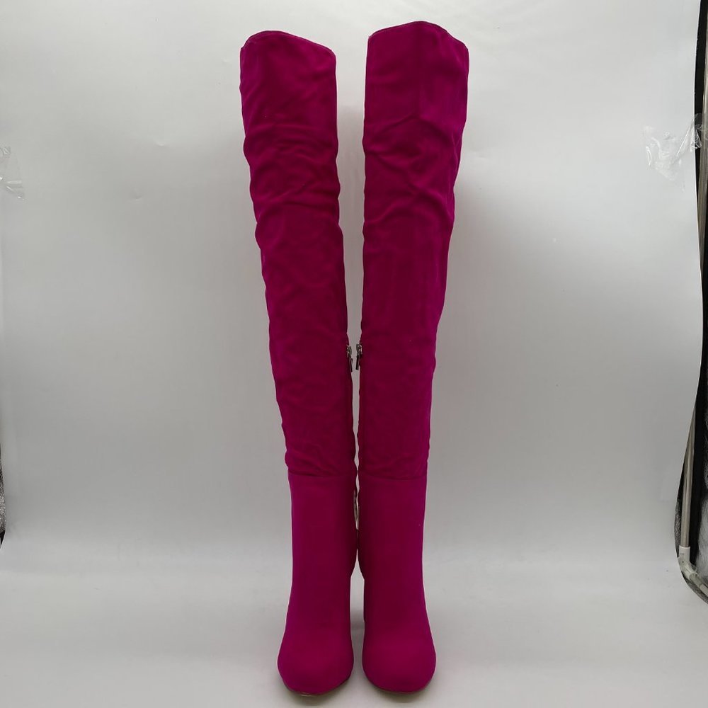 FSJ Over The Knee Chunky High Heel Boots. NWT/BOX